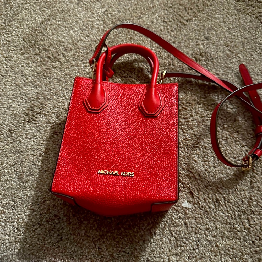 Michael Kors small crossbody red